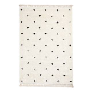 Think Rugs Bielo-čierny koberec  Boho Dots, 160 x 220 cm, značky Think Rugs