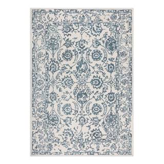 Flair Rugs Biely/modrý vlnený koberec 230x160 cm Yasmin - , značky Flair Rugs