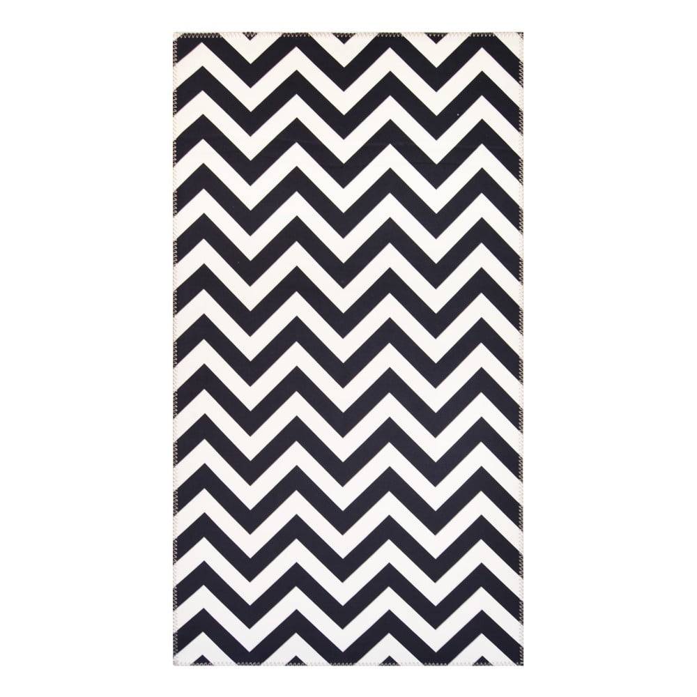 Vitaus Čierno-biely koberec  Ryan, 50 × 80 cm, značky Vitaus