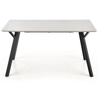 Stôl Balrog 140 Mdf/Oceľ – Svetlý Popolavý/Čierna
