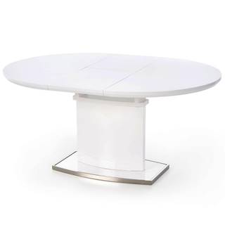 Stôl Federico 120/160 Mdf/Oceľ – Biely
