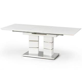 Stôl Lord 160/200 Mdf/Oceľ – Biely