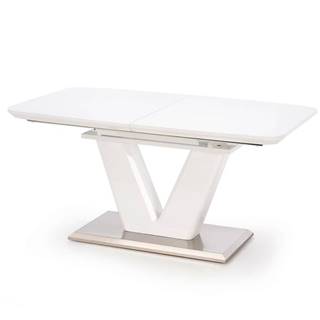 Stôl Mistral 160/220 Mdf/Oceľ – Biely