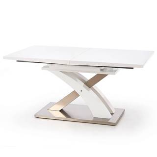 Stôl Sandor 160/220 Mdf/Oceľ – Biely