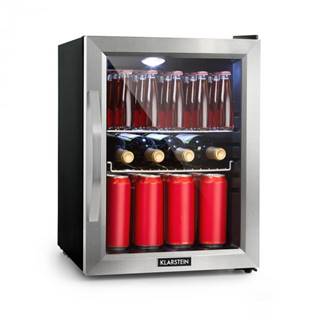 Klarstein  Beersafe M, chladnička, C, LED, 2 kovové rošty, sklenené dvere, čierna, značky Klarstein