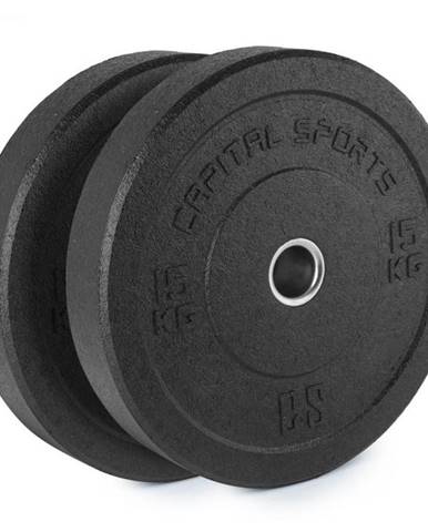 Capital Sports Renit, hi temp gumový kotúč, 50,4 mm, hliníkové jadro, guma, 2 x 15 kg