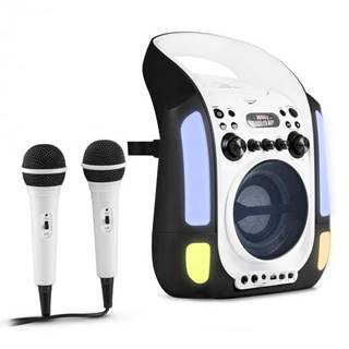 Auna  Kara Illumina, čierny, karaoke systém, CD, USB, MP3, LED svetelná show, 2 x mikrofón, prenosný, značky Auna