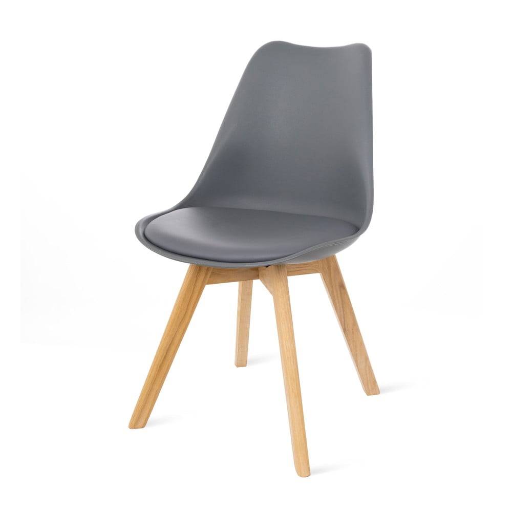 loomi.design Súprava 2 sivých stoličiek s bukovými nohami Bonami Essentials Retro, značky loomi.design