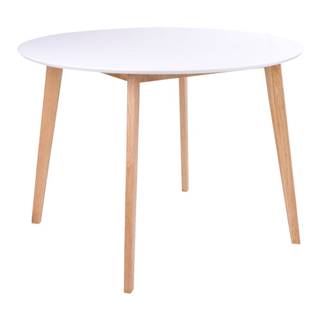 loomi.design Jedálenský stôl s okrúhlou bielou doskou Bonami Essentials Vojens, ⌀ 105 cm, značky loomi.design