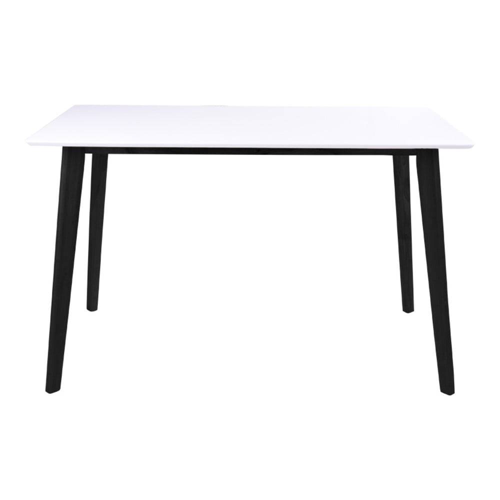 loomi.design Biely jedálenský stôl s čiernou konštrukciou Bonami Essentials Vojens, 120 x 70 cm, značky loomi.design