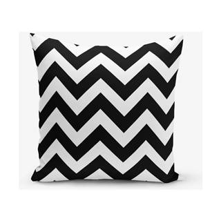 Minimalist Cushion Covers Čierno-biela obliečka na vankúš  Stripes, 45 × 45 cm, značky Minimalist Cushion Covers