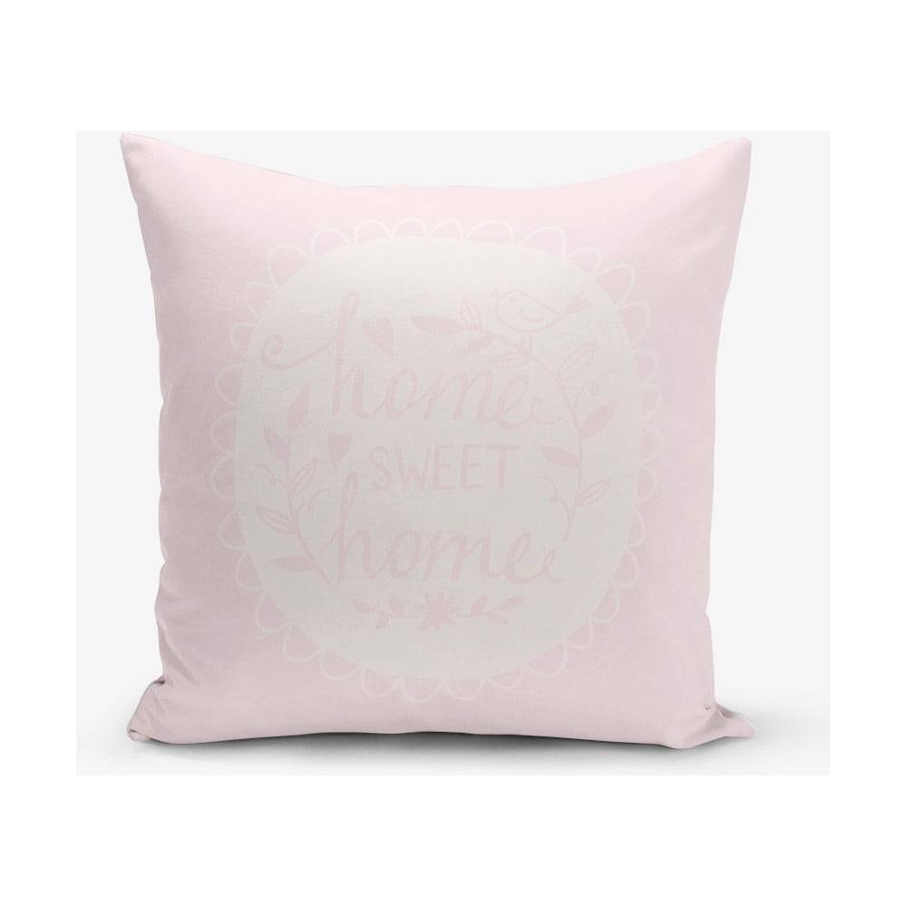 Minimalist Cushion Covers Obliečka na vankúš s prímesou bavlny  Home Sweet Home, 45 × 45 cm, značky Minimalist Cushion Covers