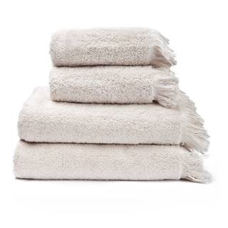 Bonami Súprava 2 krémovobielych uterákov a 2 osušiek zo 100% bavlny  Selection, 50 × 90 + 70 × 140 cm, značky Bonami