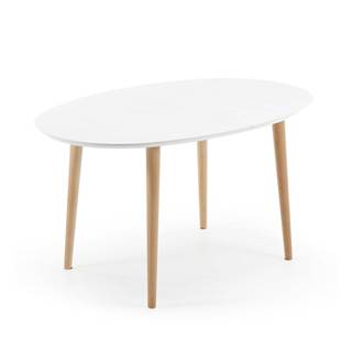 La Forma Rozkladací jedálenský stôl z bukového dreva Kave Home Oakland, 140 x 90 cm, značky La Forma