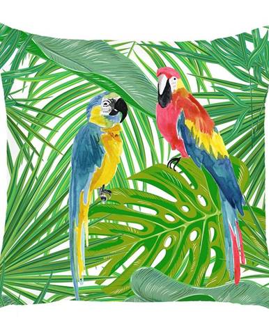 Obliečka na vankúš Mike & Co. NEW YORK Jungle Parrot, 43 × 43 cm