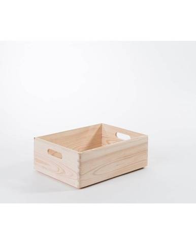 Úložný box z borovicového dreva Compactor Custom, 40 × 30 × 14 cm