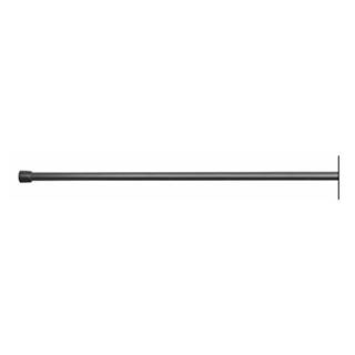 iDesign Čierna tyč na sprchový záves s nastaviteľnou dĺžkou InterDesign Cameo, 127 - 221 cm, značky iDesign
