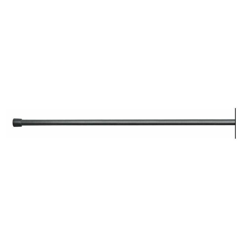 iDesign Čierna tyč na sprchový záves s nastaviteľnou dĺžkou InterDesign Cameo, 127 - 221 cm, značky iDesign