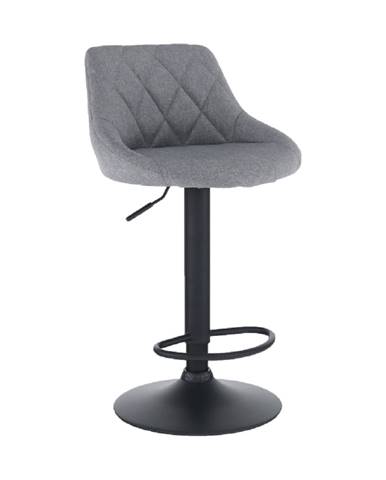 Barová stolička látka sivá/čierna TERKAN