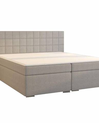 Boxspringová posteľ 160x200 sivá NAPOLI MEGAKOMFORT
